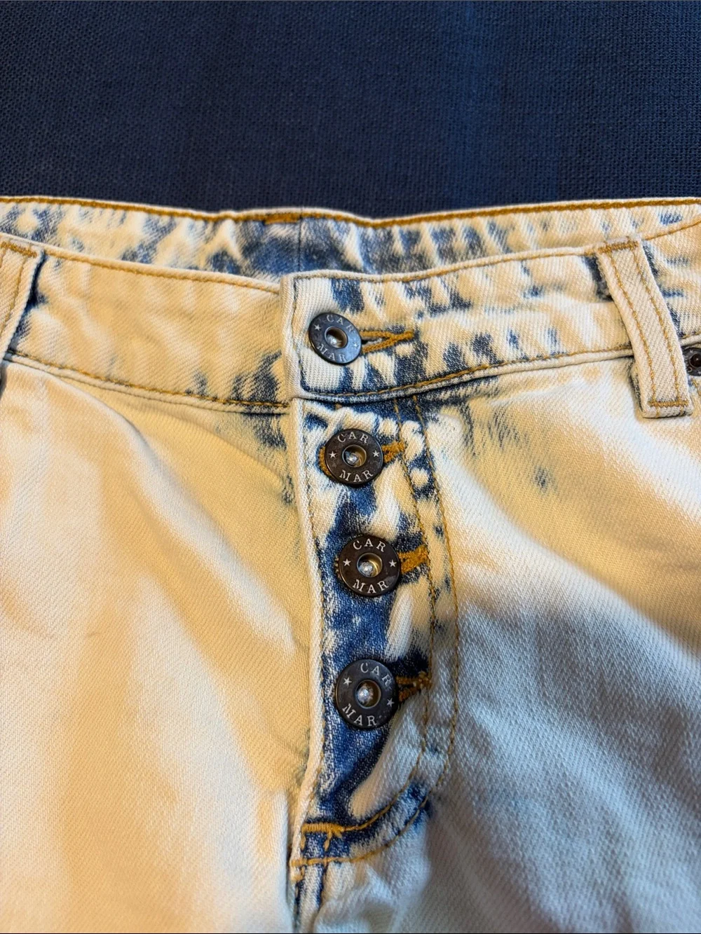 Carmar White Distressed Denim Women’s Shorts